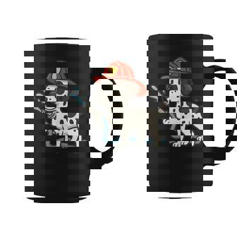 Dalmatian Firefighter Hose Fire Fighting Dog Mom Dad Tank Top Coffee Mug | Mazezy