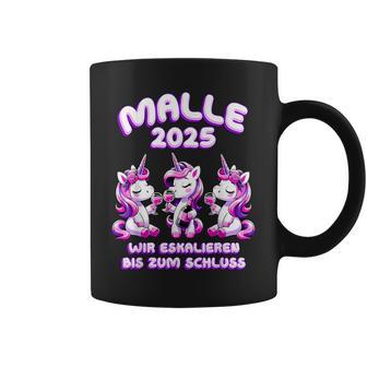 Damen Malle 2025 Einhorn Mädelsabend Mallorca Party Urlaub Tassen - Geschenkecke