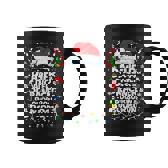 Dasher Dancer Prancer Bourbon Christmas Santa Reindeer Coffee Mug | Mazezy