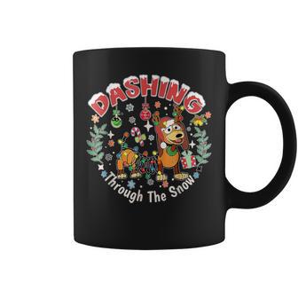Dashing Through The Snow Dog Christmas Christmas Coffee Mug - Monsterry