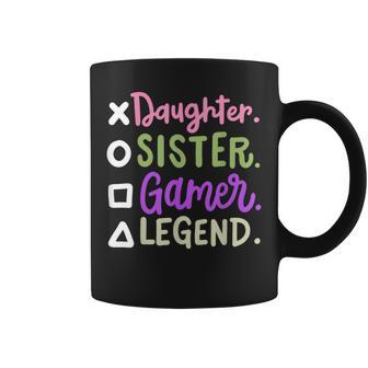 Daughter Sister Gamer Legend Video Gaming Girls Ns Coffee Mug - Thegiftio