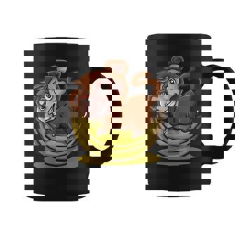 De Mono Niños Orangután De Plátano Zoo Circo Cuello Taza de café - Regaloses