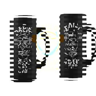 Deadlift Aerial Club Skeleton Hammock Barbell Fitness Coffee Mug | Mazezy