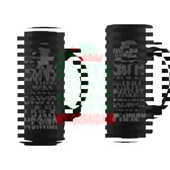 Dear Santa I Tried To Be Good But I Take After My Grandma Graphic Print Coffee Mug - Monsterry