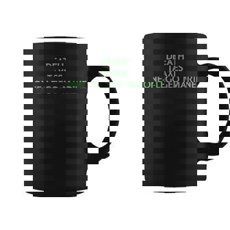 Death Taxes One Legged Marine Coffee Mug | Mazezy