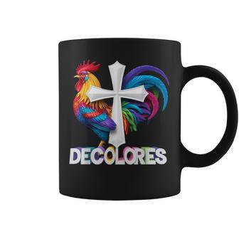 Decolores Cursillo Rainbow Rooster Catholic Coffee Mug - Thegiftio UK