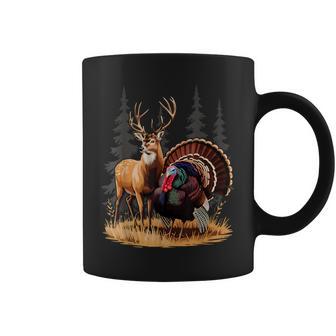 Deer And Turkey Cool Hunt Hobby Hunting Wildlife Hunter Coffee Mug | Mazezy