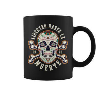 Dia De Los Muertos Tête De Mort Libertad Tasse - Cadeauxyz