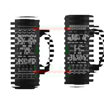 Dibs On The Drummer Wife Girlfriend Christmas Sweater Coffee Mug | Mazezy