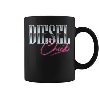 Diesel Chick Trucker Truck Driver Retro Vintage Coffee Mug - Thegiftio UK