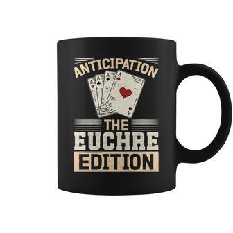 Diseño Euchre Game Lover Para Un Amante De Los Juegos De Cartas Manga Larga Taza de café - Regaloses