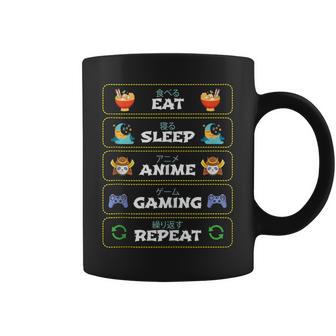 Disfraz De Regalo Eatleep Anime Gaming Repeat Paraideojuegos In Mangas Taza de café - Regaloses