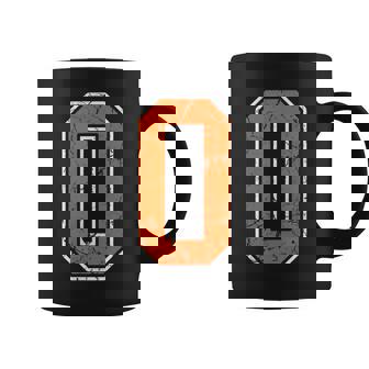 Distressed Orange Number 0 Jersey Player Uniform 0 Coffee Mug | Mazezy