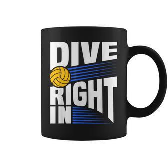 Dive Right In Volleyball Coffee Mug | Mazezy