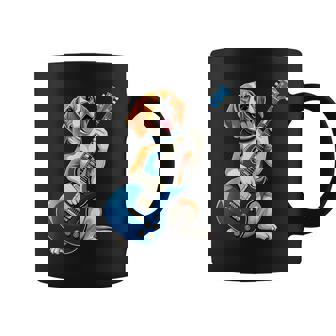 Divertente Cane Beagle Cheuona La Chitarra Elettrica Music Lovers Tazze - Novitaregali