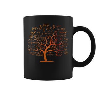 Divertido Árbol Matemático Donde La Geometríae Encuentra Con La Naturaleza Manga Larga Taza de café - Regaloses