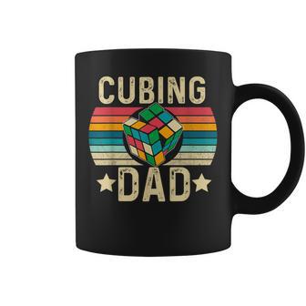 Divertido Cubing Dadpeed Cubing Puzzle Taza de café - Regaloses