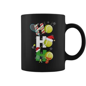 Divertidos Pijamas De Tenis De Navidad Para Jugadores Raqueta A Juego Manga Larga Taza de café - Regaloses