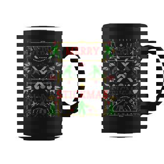 Divertidouéter Feo De Hockeyobre Césped Para Navidad Regalos De Fiesta Manga Larga Taza de café - Regaloses