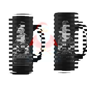 DJ Santa Claus On Decks Christmas Party Outfit Holiday Rave Tank Top Coffee Mug | Mazezy