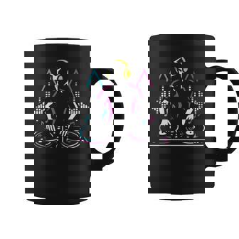 DJ At Turntables Electronic Music EDM Party Clubbing Graphic Coffee Mug | Mazezy