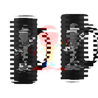 Dodgeball Ice Cream Cone Drip Graphic Coffee Mug | Mazezy