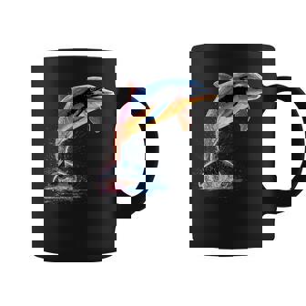 Dolphin Diver Clever Dolphins Ocean Cute Dolphin Coffee Mug | Mazezy