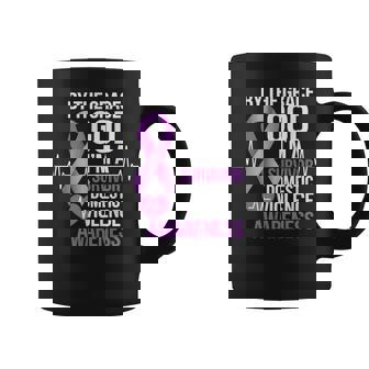 Domestic Violence Awareness Purple Ribbon I'm A Survivor Coffee Mug - Monsterry