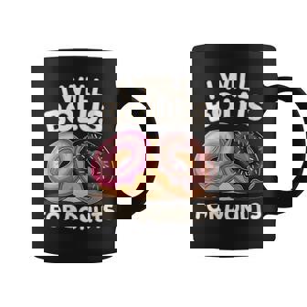 Donut Lover Diabetic Humor Will Bolus For Donuts Insulin Graphic Print Coffee Mug - Monsterry