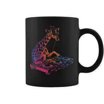 Drôle Girafe Dj Musique Lover Casque Rétro Pop Hommes S Tasse - Cadeauxyz