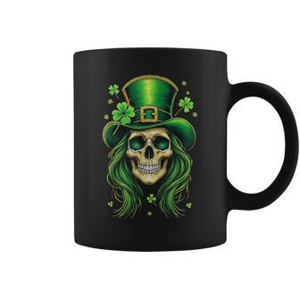 Drôlet Patrick Avec Tête De Mort Pour -Arcasme Trèfle Irlandais Tasse - Cadeauxyz