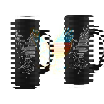 Eagle Retro Vintage Patriotic Stars Stripes USA Coffee Mug | Mazezy