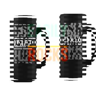 Easily Distracted By Rocks Paleontologist Geologist Geology Coffee Mug | Mazezy