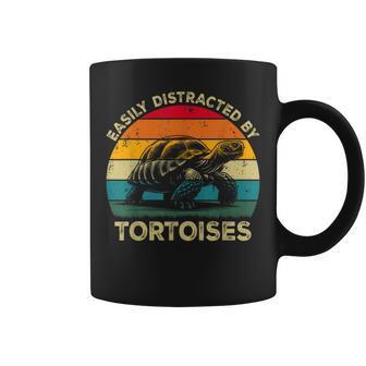 Easily Distracted By Tortoises Cute Tortoise Lovers Coffee Mug - Thegiftio UK