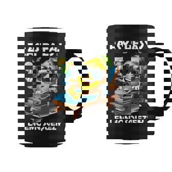 Easy Peasy レモンスクイーズ 長袖tシャツ コーヒーマグ - Kawaiitshirt