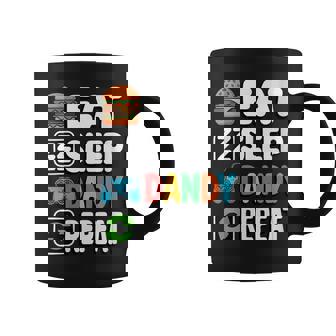 Eat Sleep Dandy Repeat Gamer Coffee Mug | Mazezy