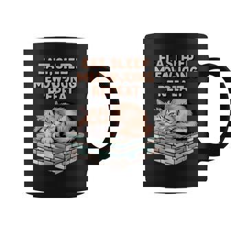 Eat Sleep Meow Jong Repeat Mahjong Player Cute Cat Tiles Coffee Mug | Mazezy