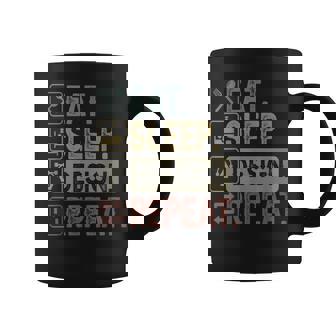 Eat Sleep Repeat Graphic Er Architecture Coffee Mug | Mazezy