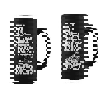 Eat Sleep Truck Repeat For Truck Lovers Coffee Mug | Mazezy