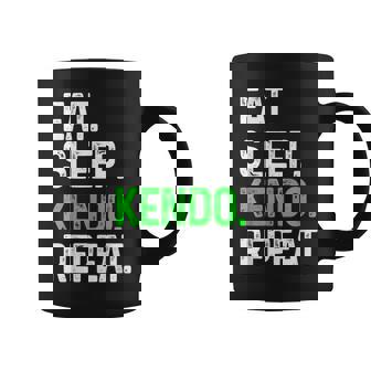 Eatleep Kendo Repeat 面白い格闘技コンバット コーヒーマグ - Kawaiitshirt