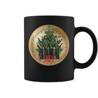 Graphic Ed Choir Singing In Front Of a Christmas Tree Tank Top Coffee Mug | Mazezy
