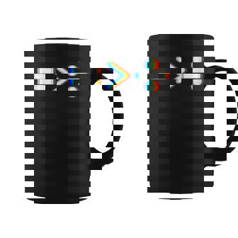 EDM Optical Illusion Equality Is Greater Than Division Tank Top Coffee Mug | Mazezy