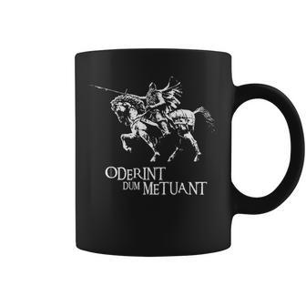 El Cid Campeador Oderint Dum Metuant Manga Larga Taza de café - Regaloses