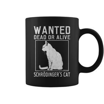 El Gato Dechrödinger Buscaba Un Gato Muertoivo Físico Taza de café - Regaloses