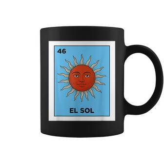 El Sol Card Mexican Lottery Sun Face Mexico Culture Coffee Mug - Thegiftio UK