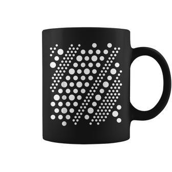 Élégant Blancur Noir À Pois Rayures Formes Mania Tasse - Cadeauxyz