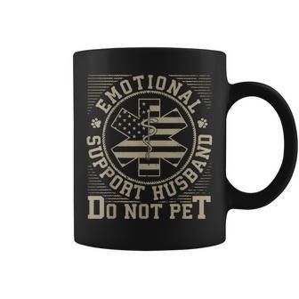 Emotional Support Husband Do Not Pet Fathers Day Men Coffee Mug - Seseable
