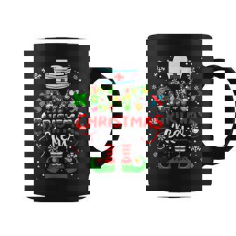EMT Christmas Crew Colorful Floral Costume Elf Nurse Job Coffee Mug | Mazezy