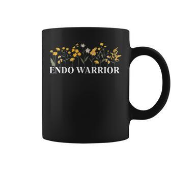 Endo Warrior Flowers Endometriosis Awareness Month Coffee Mug - Thegiftio UK