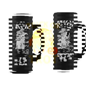 Equestrian Trick Or Trot Halloween Horse Riding Tank Top Coffee Mug | Mazezy